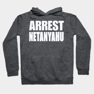 Arrest Netanyahu - White - Back Hoodie